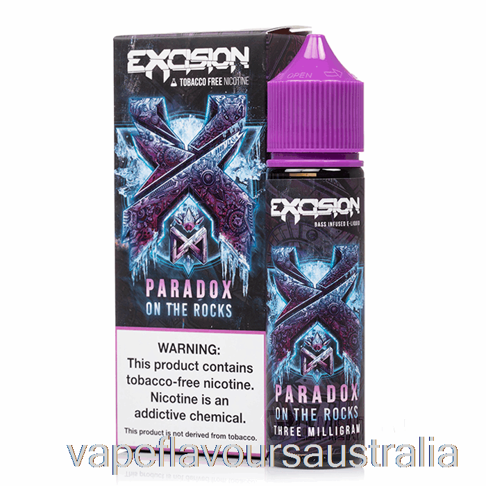 Vape Australia Paradox on the Rocks - Excision - Alt Zero - 60mL 3mg